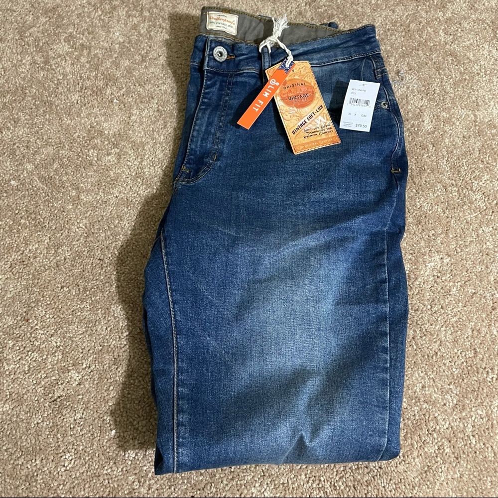 Weather proof vintage men’s jeans